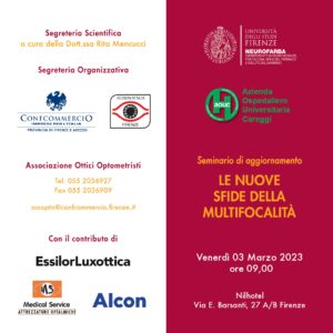 Seminario di aggiornamento per ottici in collaborazione Università degli studi di Firenze